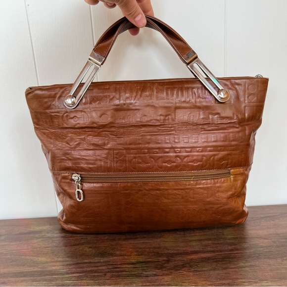 Vintage Monogram Leather Due Fratelli Handbag - Picture 2 of 13